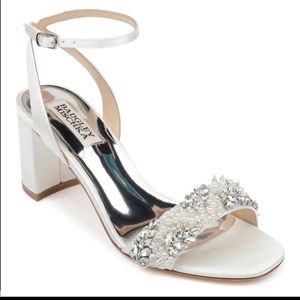 7.5 Badgley Mischka Wedding Shoes! Clara embellished sandal